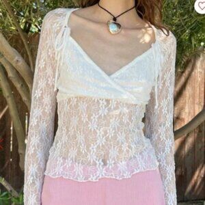 Francine Top LISA SAYS GAH - SWAN LACE
